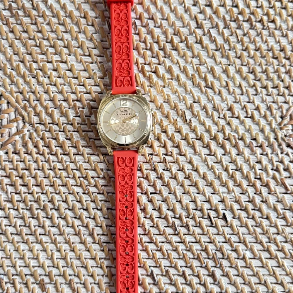 Coach Gold and Coral Smartwatch